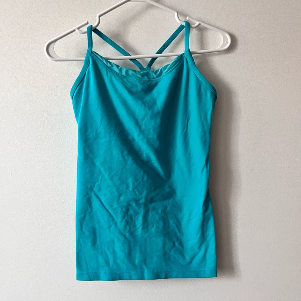 BARGAIN Lululemon Women Active Top  Turquoise Sleeveless Tank Racerback,fits 4-6